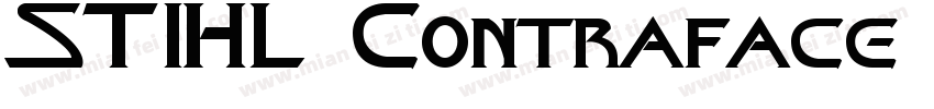 STIHL Contraface Display Title字体转换
